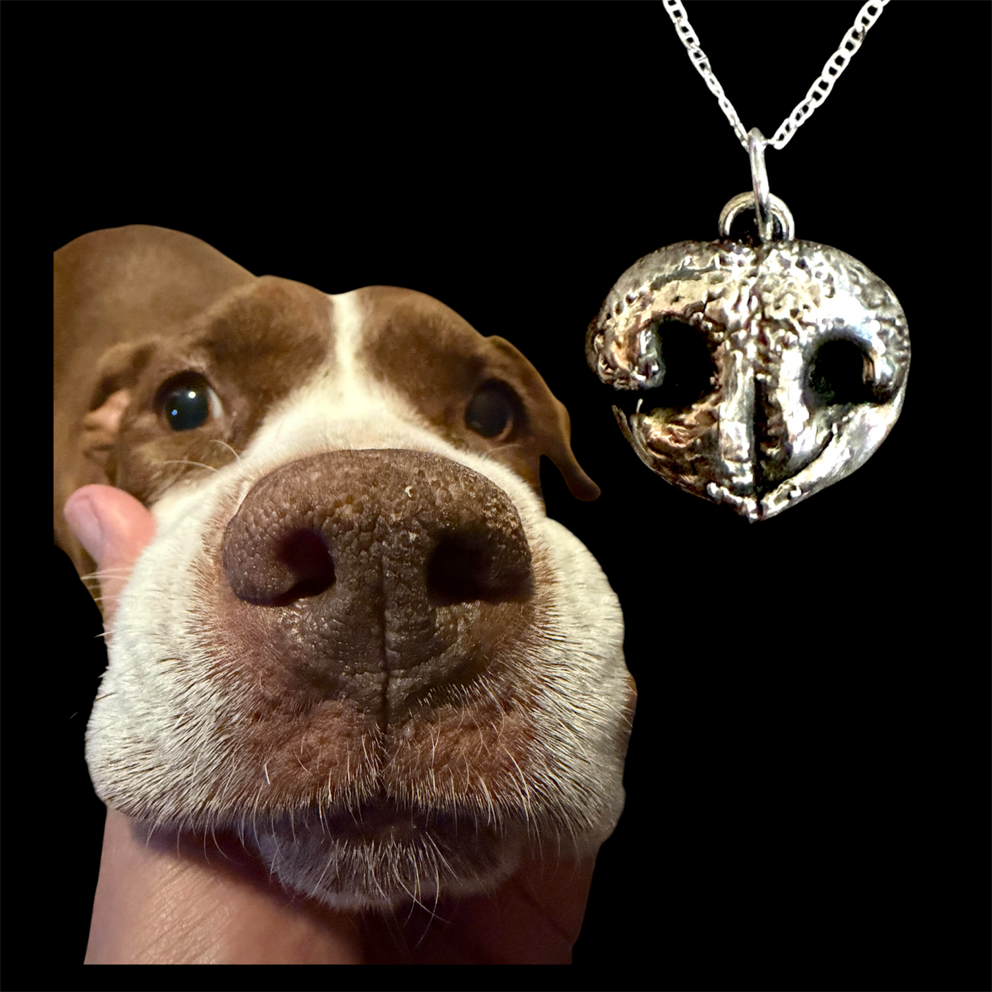 The Forever Boop. Custom Designed Pet Nose Pendant - Dog or Cat